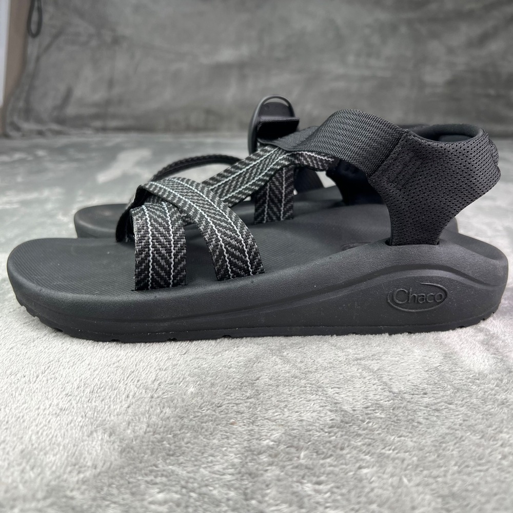 Chaco Cushz Sandals Men's‎ 10 Frond Black Extra Cushioned Casual Adjustable